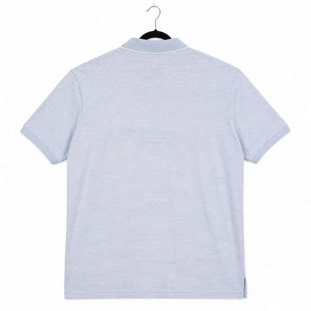 Polo Ralph Lauren Shirt Mens 4XB NWT Blue White Striped Short Sleeve Polo